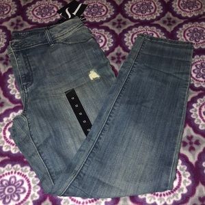 Super comfortable slightly deconstructed jeans